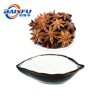 Baisfu pure plant extract 99% Shikimic acid CAS No138-59-0 white crystalline powder with Low MOQ for anti-influenza drugs of Raw materials