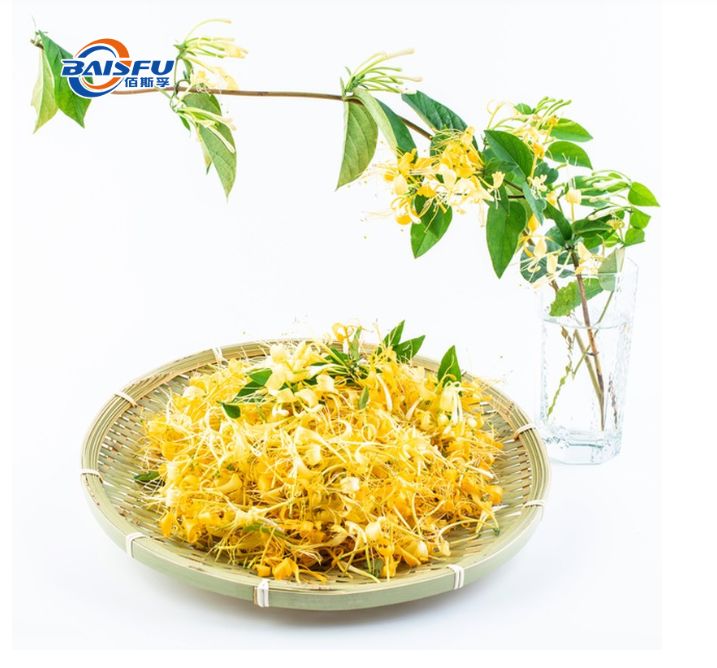 Baisfu plant extract powder High Quality HoneySuchle Flowers Extract Cas: 327-97-9 Chlorogenic Acid, P.E. Honeysuckle Essence Powder / Liquid used in food additive