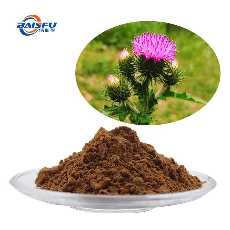 Light orange to brown solid 99.99%Silymarin CAS 65666-07-1 natural Asteraceae plant extract for health and wellness