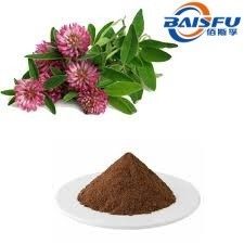 Baisfu brown-green fine powder Factories Sell High Quality Natural Red Clover P.E. contain Isoflavones for food additive and cosmetic,medicine