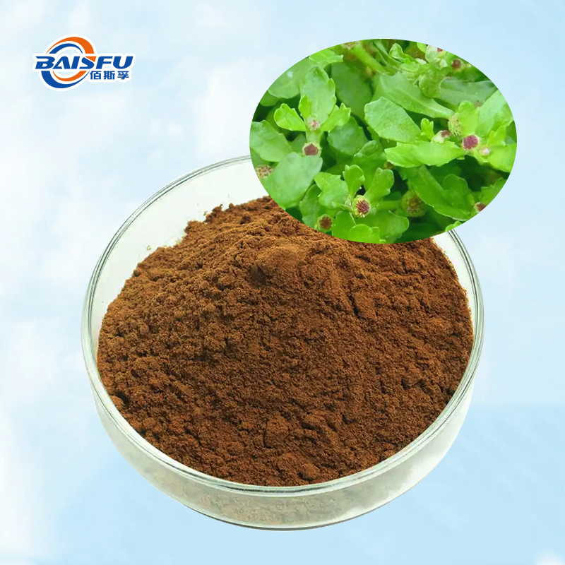 Baisfu high quality 98% content Small Centipeda Herb.P.E brown fine powder Rich Taraxasterol use in health care products and Cosmetics
