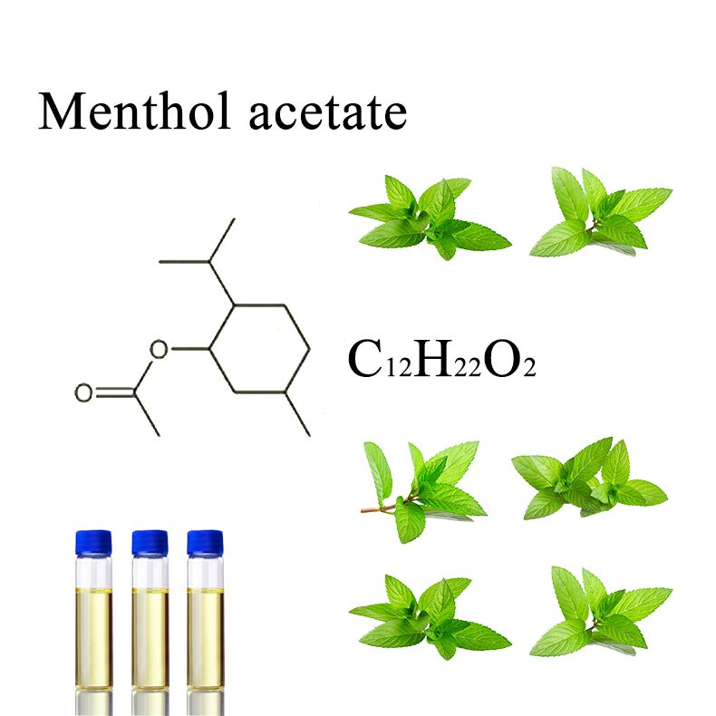 Food Grade Menthol Acetate Cooling Agent, CAS 89-45-5, for Flavors & Cosmetics
