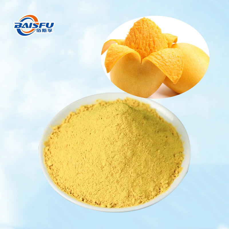 Baisfu Food Grade Free Freeze-Dried Mango Powder Pure Natural Mango Lyophilized Fruit Powder For Beverage 