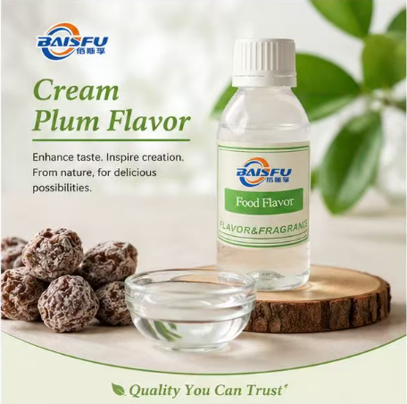 Premium Cream Plum Flavor for Creamy Plum Hard Candy Gummy Chew and Salty Sweet Confectionery